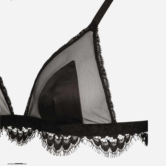 Dolce & Gabbana Black Lace Bralette, M, NWT - Picture 9 of 11